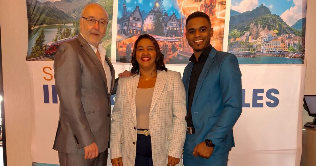 David Vidal, Elizabeth Peguero y Danni Osoria.