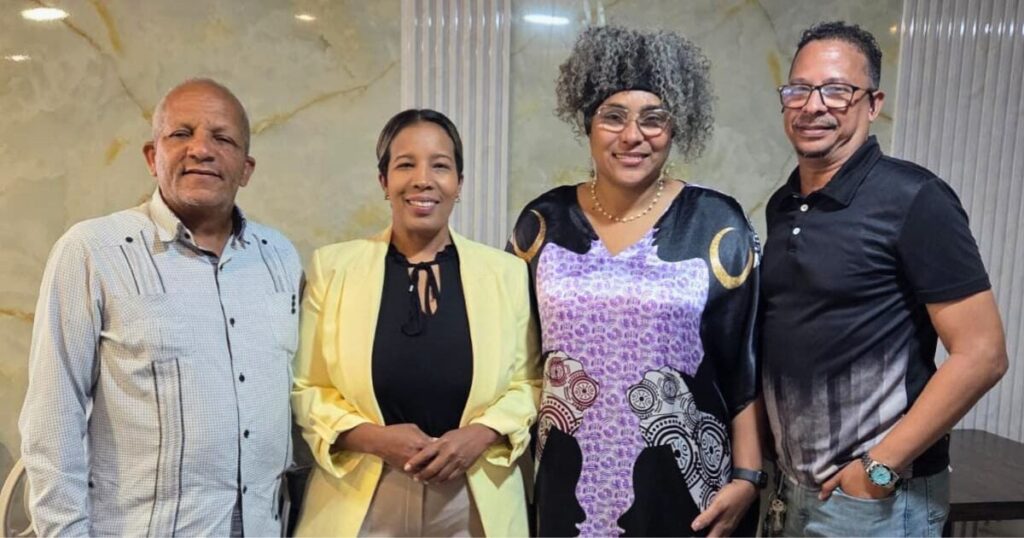 Tomás Isabel, Milka Hernández, Deyanira Alcántara y Rafael Piña