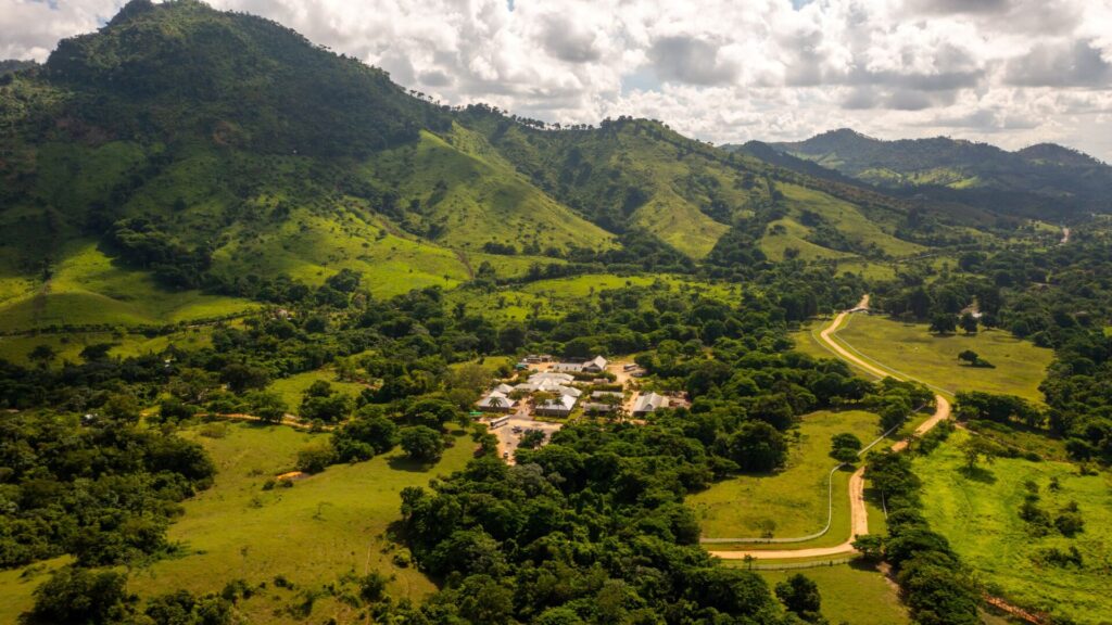 Vista aérea del parque.