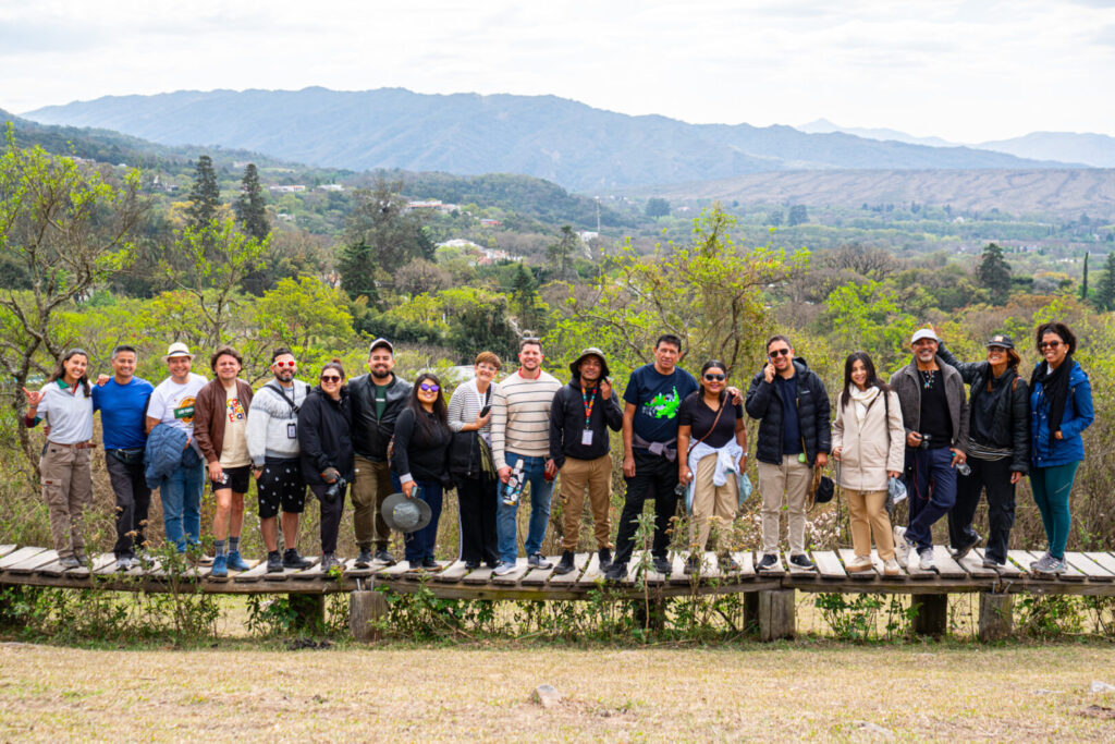 Visita de la delegación de la OMPT a la Reserva Natural Municipal Las Yungas en San Lorenzo. Foto: Municipalidad San Lorenzo.